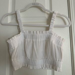 H&M white crop top
